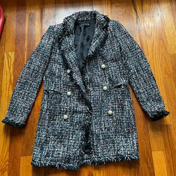 Zara Jackets Coats Zara Woman Fantasy Sparkly Tweed Blazer